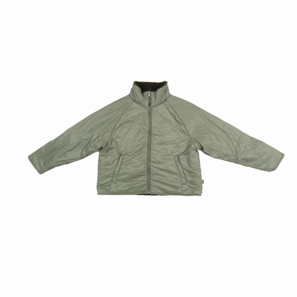 Bass Outdoor Jackets & Blazers - Bass Outdoor Reversible Jacket Deep Lichen Green Sherpa/Nylon, L